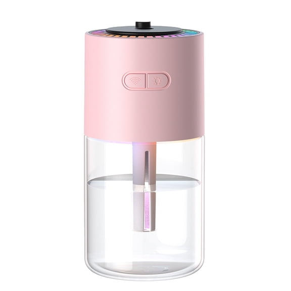 YiJuHui USB Car Humidifier, Flame Projector Lamp with Essential Oil Diffuser, 280ml Cool Mist Humidifier for Home Office Bedroom, Auto Shut-Off, Quiet Ultrasonic Air Vaporizer, Nebulizer