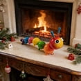 thumbnail image 1 of YiJuHui Vintage Tin Articulated Caterpillar Toy, Flexible Poseable Rainbow Animal Ornament, Nostalgic Distressed Metal Craft for Home Decor Picnic Holiday, 1 of 6