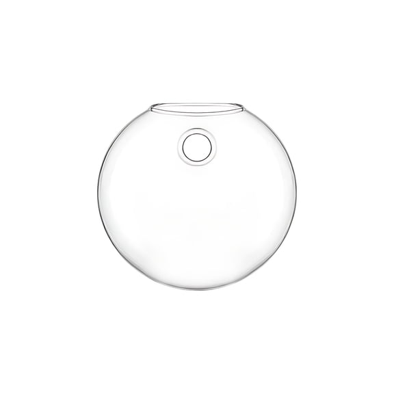 YiJuHui Wall Mounted Glass Vase, Flat Cake Vase for Hydroponic Plants, Modern Home Decor, Water Propagation Planter, Wall Hanging Vase for Living Room Kitchen Office