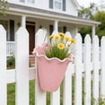 thumbnail image 1 of YiJuHui Wall Planter Hanging Pots Modern Plastic Wall Mounted Planters with Drainage Hole and Saucer for Indoor Outdoor Home Office Decor Space Saving Vertical Garden, 1 of 6