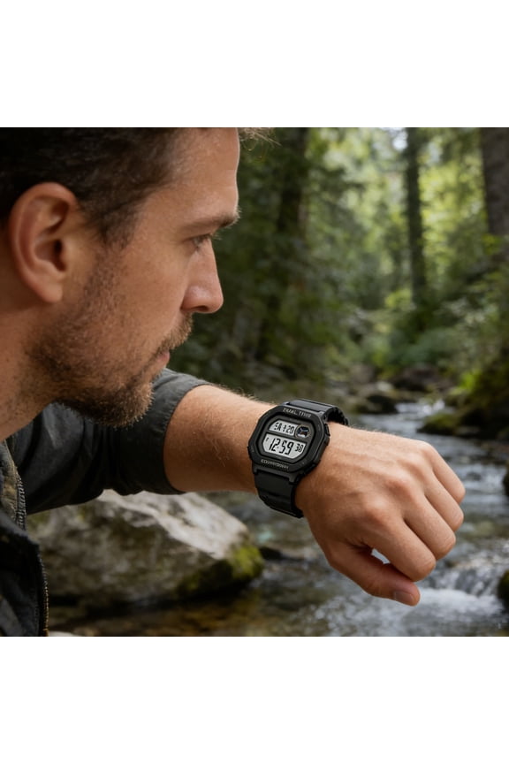 Waterproof Digital Watch, Sports Wristwatch with Alarm Stopwatch, Luminous Military Outdoor Watch for Men Women, 50M Water Resistant Shock Resistant