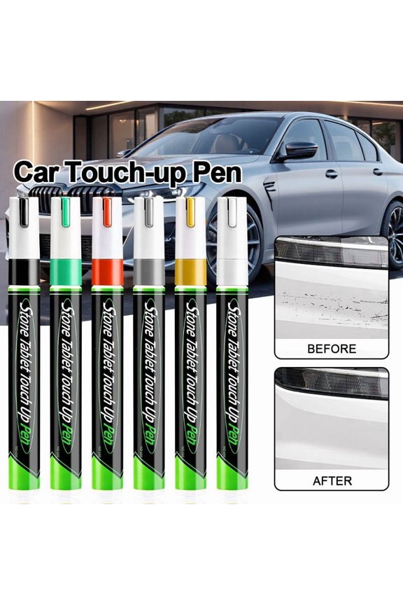 Waterproof Tombstone Lettering Pens, 6 Pack Memorial Grave Marker Touch Up Ink, Strong Coverage Paint Pen for Inscription Restoration, Outdoor Stone Repair, Granite Ceramic Metal Glass