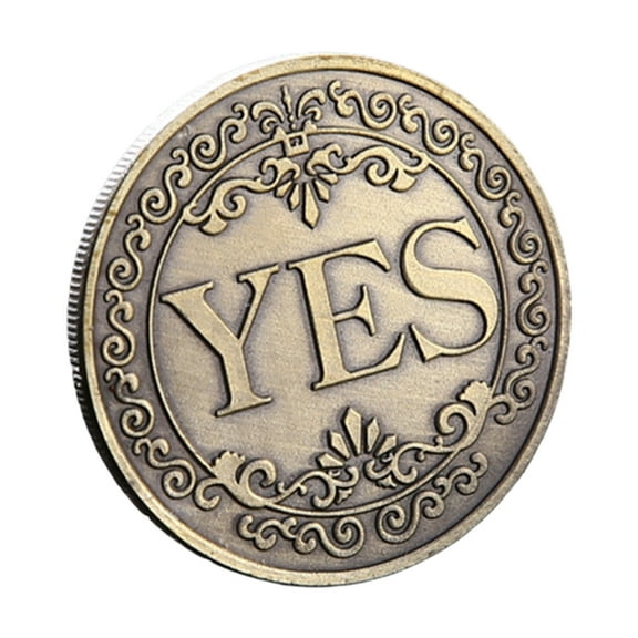 YiJuHui 5pcs Yes No Challenge Coin Decision Maker Coin
