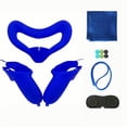 thumbnail image 1 of YiLBX Controller Grip Cover for Oculus Quest 2 with Silicone Face Cover, Protective Lens Cover, Silicone Handle Strap Combo, Sweatproof Lightproof Anti-Throw Accessories, 13pcs/Set, 1 of 8