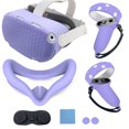 thumbnail image 1 of YiLBX Protective Accessories for Oculus Quest 2 , VR Silicone face Cover, VR Shell Cover, Touch Controller Grip Cover, Lens Cover, Disposable Eye Cover, 1 of 8