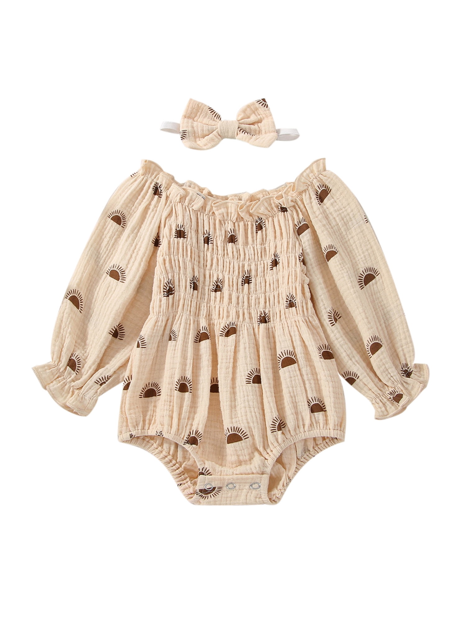 YiLvUst Baby Girls Boys Linen Romper Bodysuit Newborn One Piece Outfits