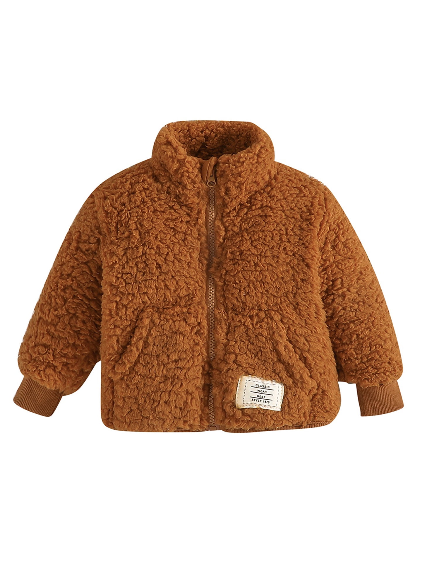 YiLvUst Winter Jacket for Baby Boy, ZipUp Fleece Coat with Long