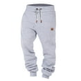 thumbnail image 1 of YiQuka Mens Sweat Pants, With Pockets Solid - Straight Wide Leg Pants Mens Tall Joggers Cargo Pants Men Insulated Pants for Men Men Casual Workout Athletic Pants Mens Carpenter Pants, 1 of 6