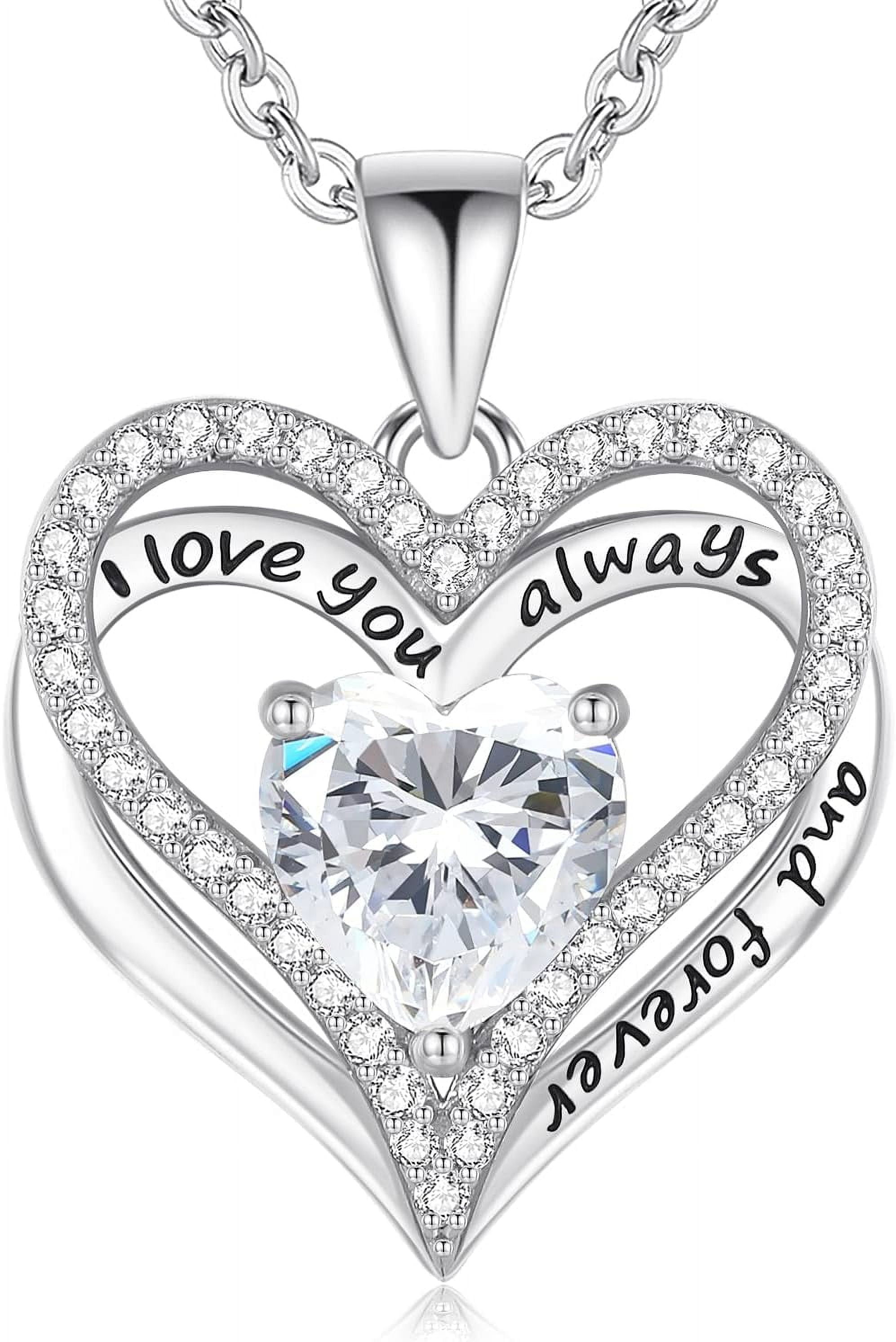 YiXin1 S925 Sterling Silver Necklace for Women, Mom Birthday Valentines