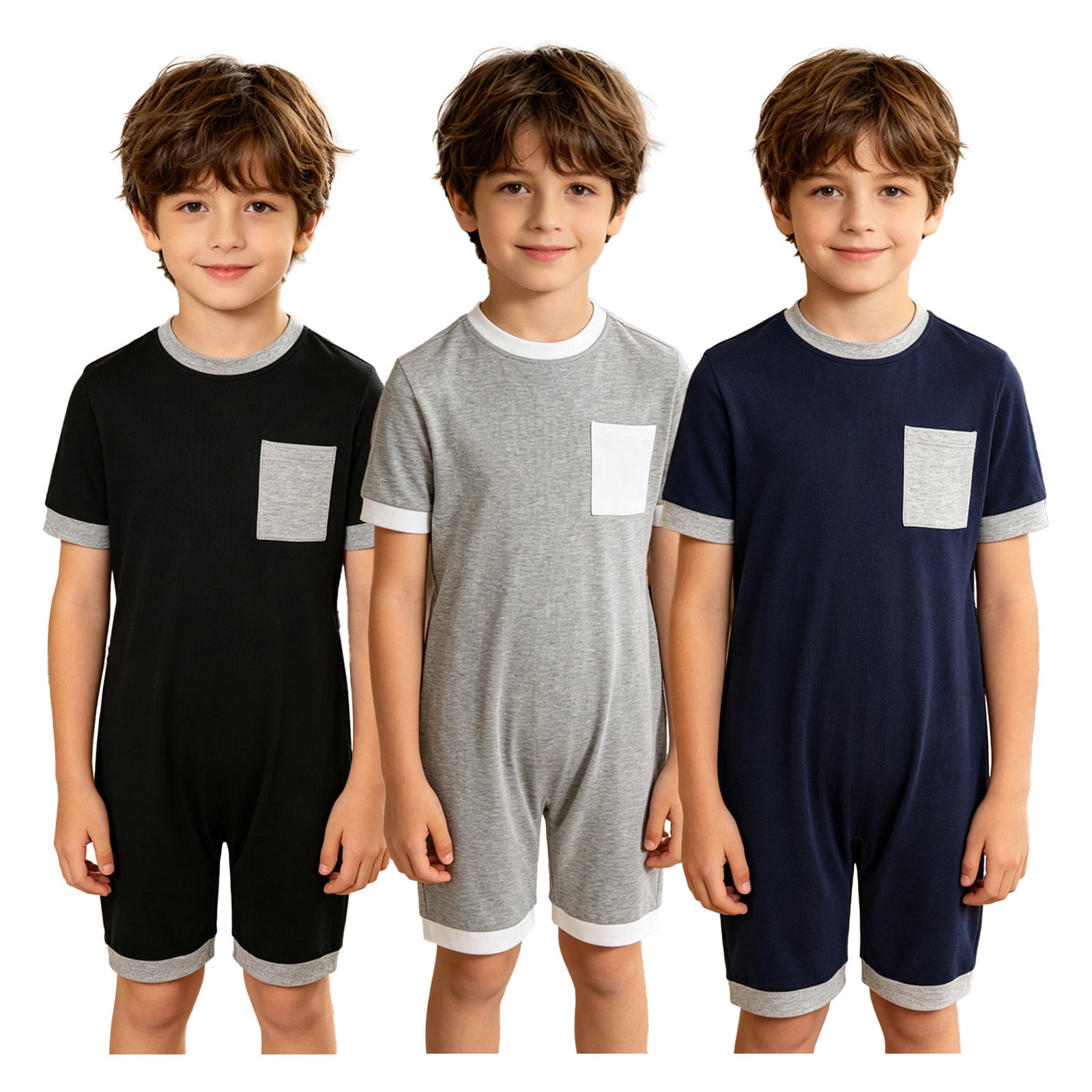 YiZYiF 3 Packs Adaptive Clothing for Special Needs Kids Anti-strip Zip ...