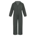 thumbnail image 1 of YiZYiF Boys Halloween Mechanic Boiler Cosplay Costume Long Sleeve Coverall Jumpsuit,Sizes 6-16 Grey 16, 1 of 6