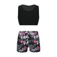 thumbnail image 1 of YiZYiF Girls 2pcs Athletic Set Sports Outfit Racerback Tank Top with Shorts Activewear, 1 of 7