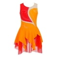 thumbnail image 1 of YiZYiF Girls Floral Figure Ice Skating Dress Sleeveless Rhinestone Ballet Gymnastics Leotard, 1 of 7