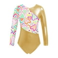 thumbnail image 2 of Freebily Girls Gymnastic Leotard Set – Long Sleeve Unitard With Shorts & Hair Band, Ballet Dance Outfit 2 of 6