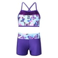 thumbnail image 1 of YiZYiF Girls Mermaid Print 2Pcs Ballet Dance Outfit Athletic Gymnastics Activewear Swallowtail Blue 14, 1 of 7