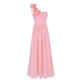 thumbnail image 1 of YiZYiF Girls One Shoulder Strap Flowers Wedding Birthday Party Dress Princess Prom Gown, 1 of 7