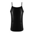 thumbnail image 1 of YiZYiF Girls Shiny Dance Tank Top Metallic Camisole Vest Performance Costume Black 10, 1 of 7
