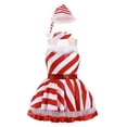 thumbnail image 1 of YiZYiF Girls Sleeveless Feather Mesh Splice Ballet Tutu Leotard Christmas Figure Skating Dance Dress Red 4, 1 of 7