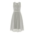 thumbnail image 1 of YiZYiF Girls Sleeveless Sequined Birthday Party Dress Shimmery Floral Lace Princess Dress,Sizes 6-16, 1 of 6