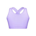 thumbnail image 1 of YiZYiF Girls U Neck X-Shape Back Bra Top Sleeveless Running Gym Yoga Sports Tank Tops,Sizes 4-16 Lavender 8, 1 of 5