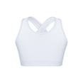 thumbnail image 1 of YiZYiF Girls U Neck X-Shape Back Bra Top Sleeveless Running Gym Yoga Sports Tank Tops,Sizes 4-16 White 12, 1 of 6