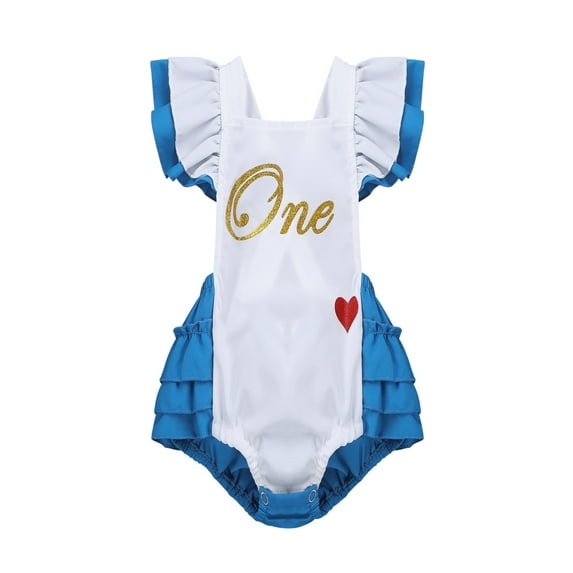 YiZYiF Infant Baby Girls Halloween Romper Ruffled Bodysuit Birthday Princess Tutu Dress Outfit