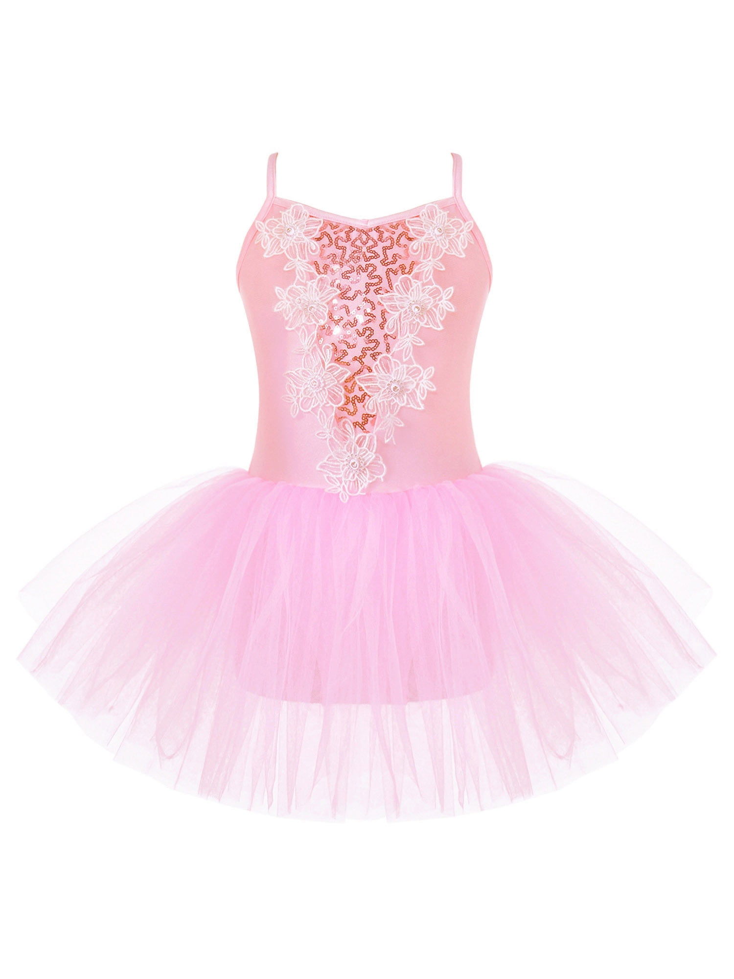 Short-sleeved Ballet Tutu "Nele" With Rhinestone Appliqué, Pink - Foto 11