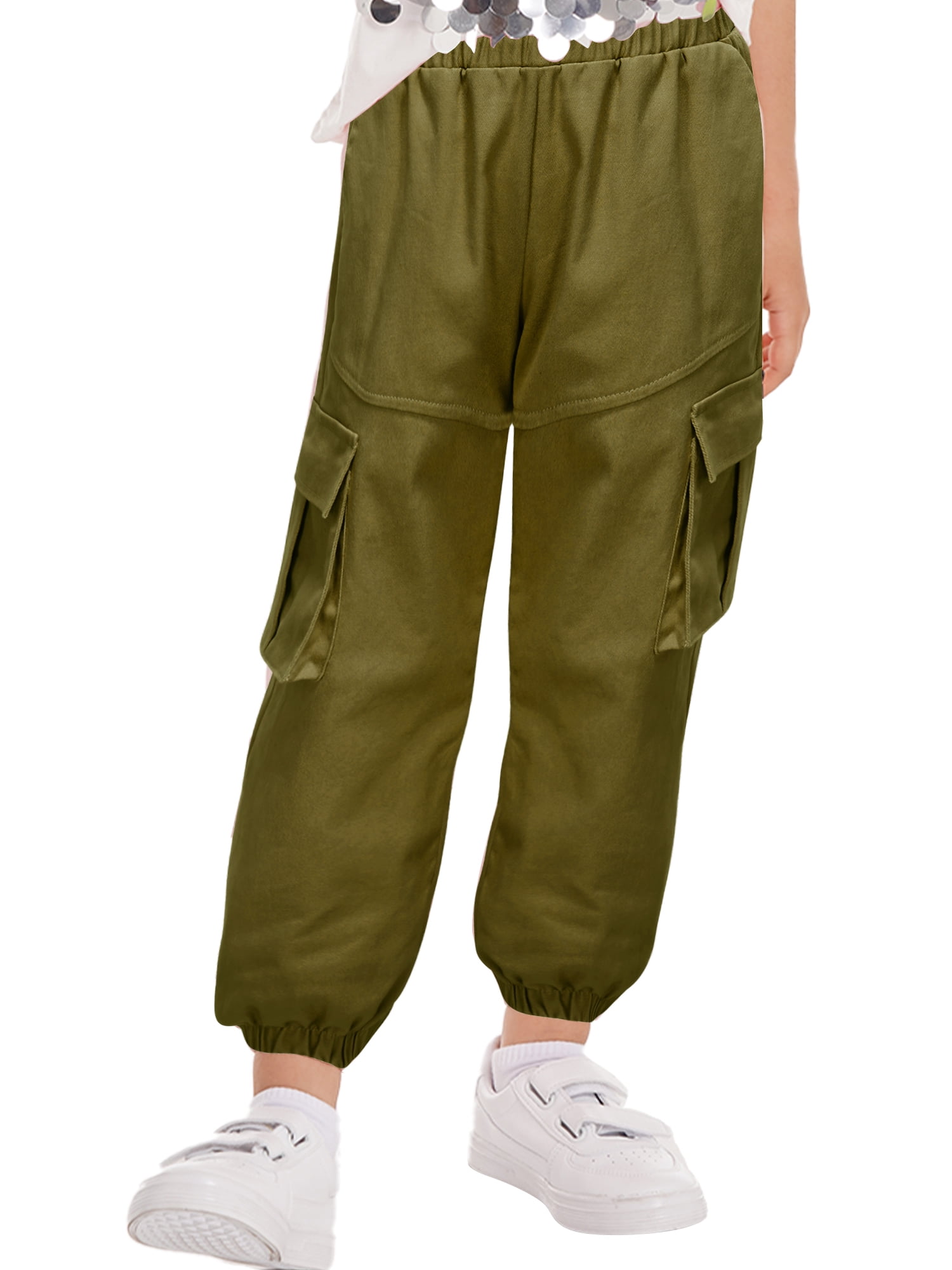 Pantalon Cargo Garçon YiZYiF - Multi-Poches, Taille Élastique - Pour Sport, École, Hiver - Tailles 5-14 Ans