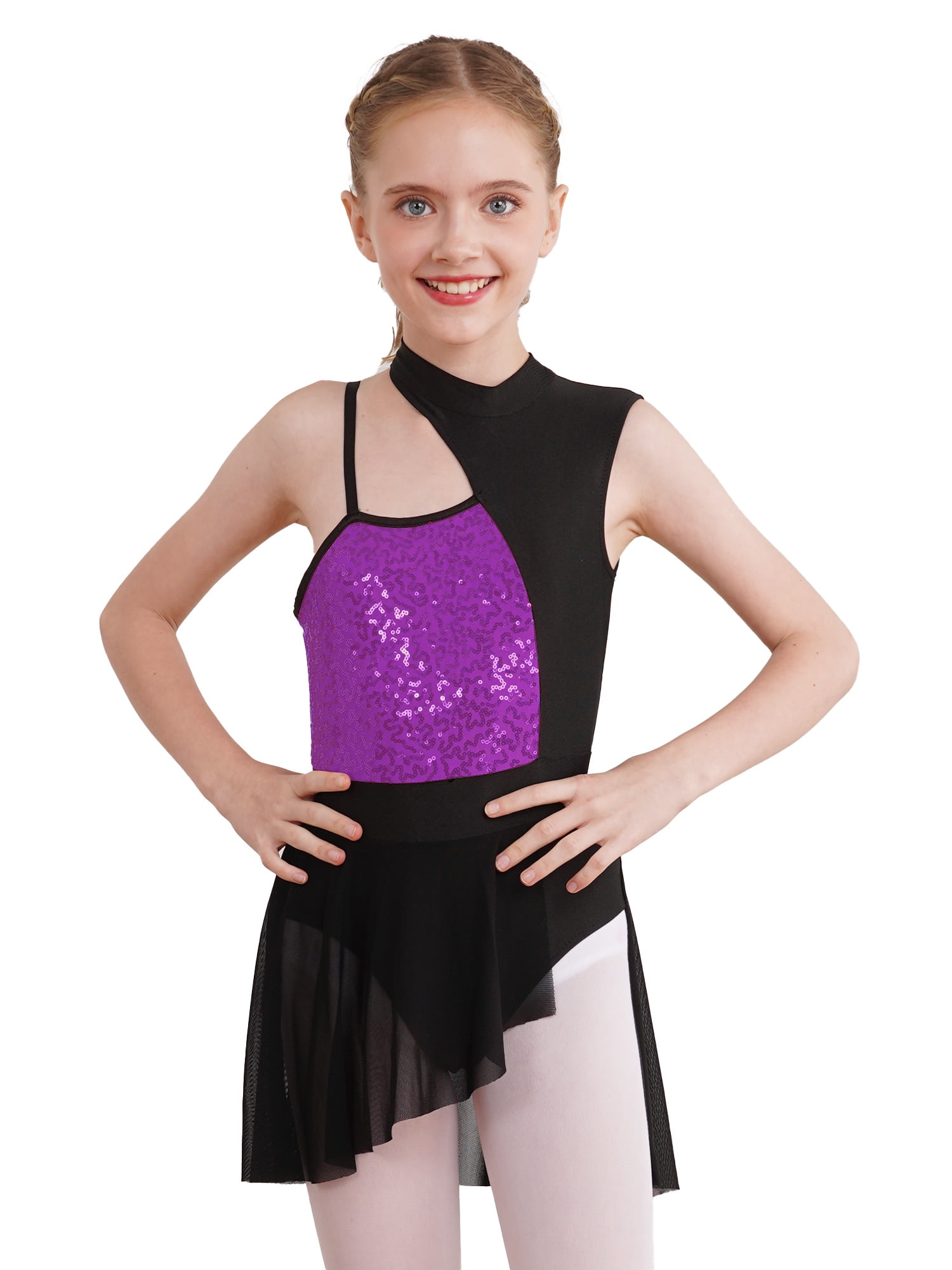 YiZYiF Kids Girls Ballet Leotard Contemporary Dance Costume ...