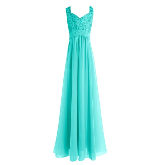 YiZYiF Kids Girls Chiffon Lace Princess Dress Ruched High Waist 2 Layer Dresses for Wedding Birthday Party Green 12