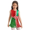 thumbnail image 1 of YiZYiF Kids Girls Christmas Elf Costume Dress Sleeveless Shiny Sequin Leotard Skirted Dance Wear Red 10, 1 of 7