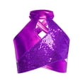 thumbnail image 1 of YiZYiF Kids Girls Dance Vest Tank Tops Shiny Sequin Metallic Crop Top Latin Ballroom Jazz Dancewear Purple 12, 1 of 6