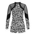 thumbnail image 1 of YiZYiF Kids Girls Gymnastics Leotard Long Sleeve Dance Biketard Unitard Active Tumbling Outfit, 1 of 6