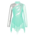 thumbnail image 1 of YiZYiF Kids Girls Sequins Mesh Patchwork Ballet Dance Leotard Skating Dress,Sizes 6-16, 1 of 5