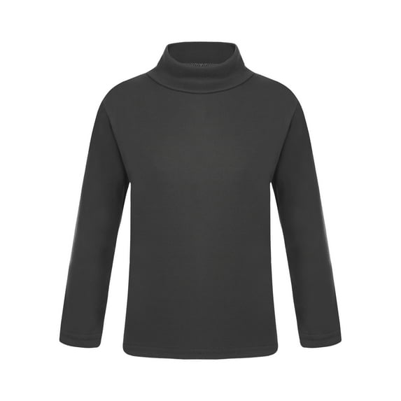 YiZYiF Kids Toddlers Girls Turtleneck Thermal Tops Long Sleeves Warm Tops Base Shirt,Sizes 2-12