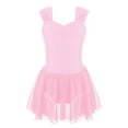 thumbnail image 1 of YiZYiF Little Girls Ballet Dance Tutu Dress Solid Color Skirted Leotard Costume, 1 of 7