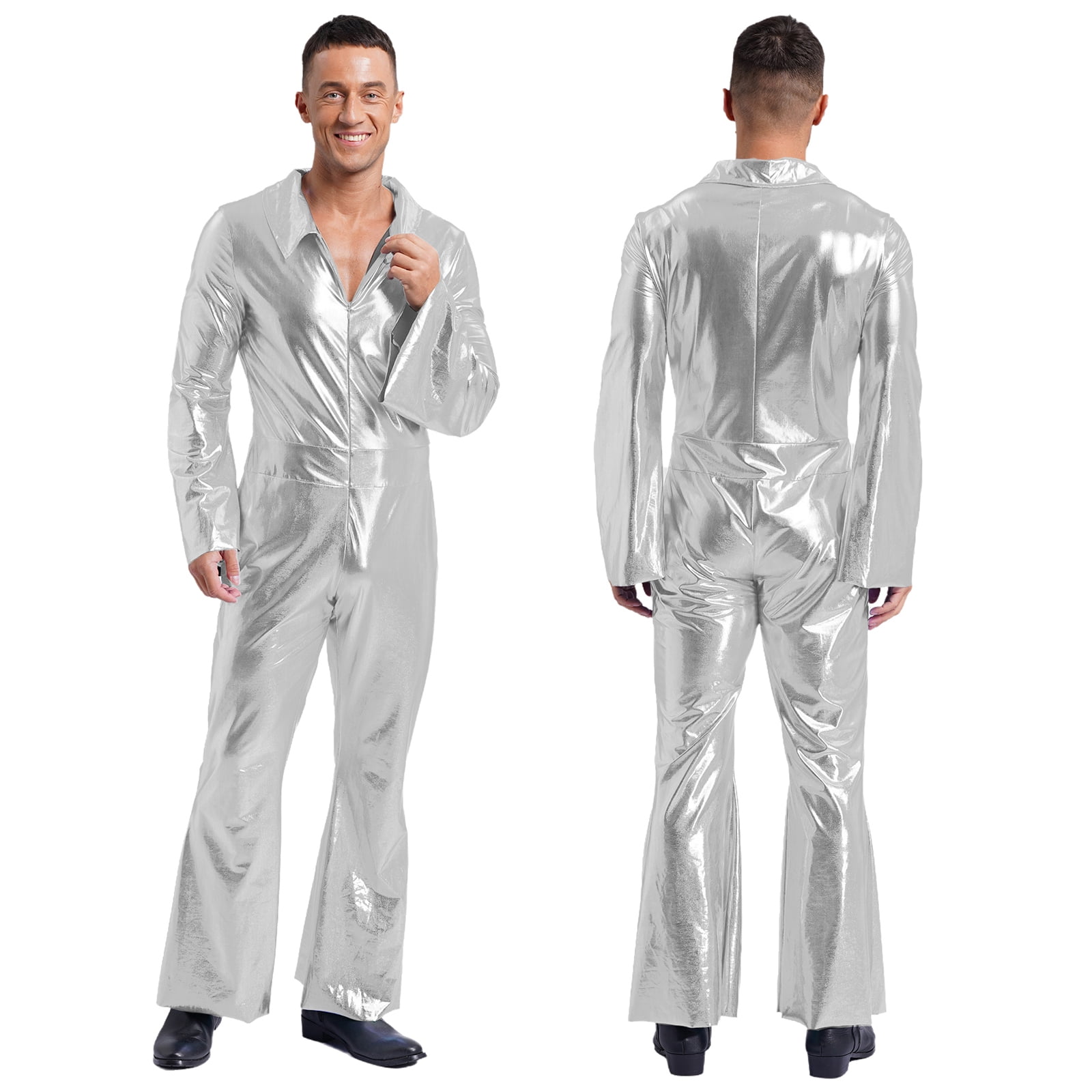 YiZYiF-Men-Metallic-Shiny-
