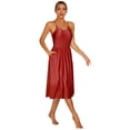 thumbnail image 1 of YiZYiF Womens Sleeveless Midi Golf Tennis Dress with Built in Shorts Adjustable Sports Athletic Dress Activewear Burgundy M, 1 of 7