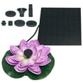 YiaNXan Lotus Shape Waterfall Fountain Life Up To 20000 Hours Solar