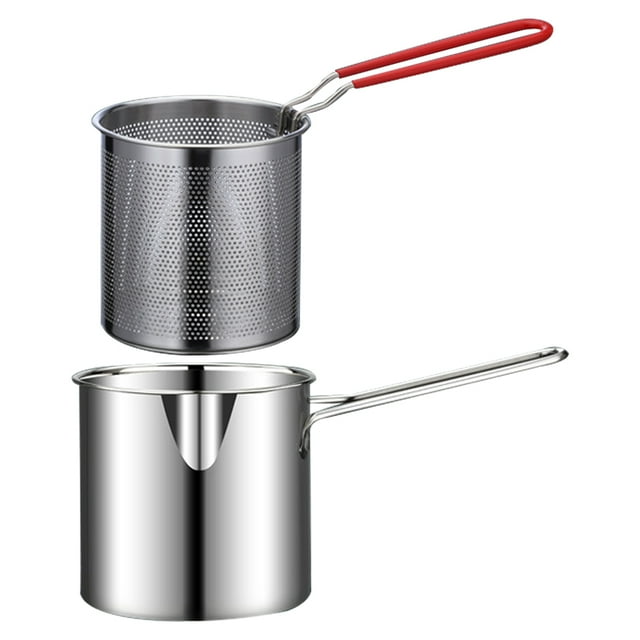 YiaNXan Multipurpose Fries Fryer 304 Stainless Steel 1200ML Tempura