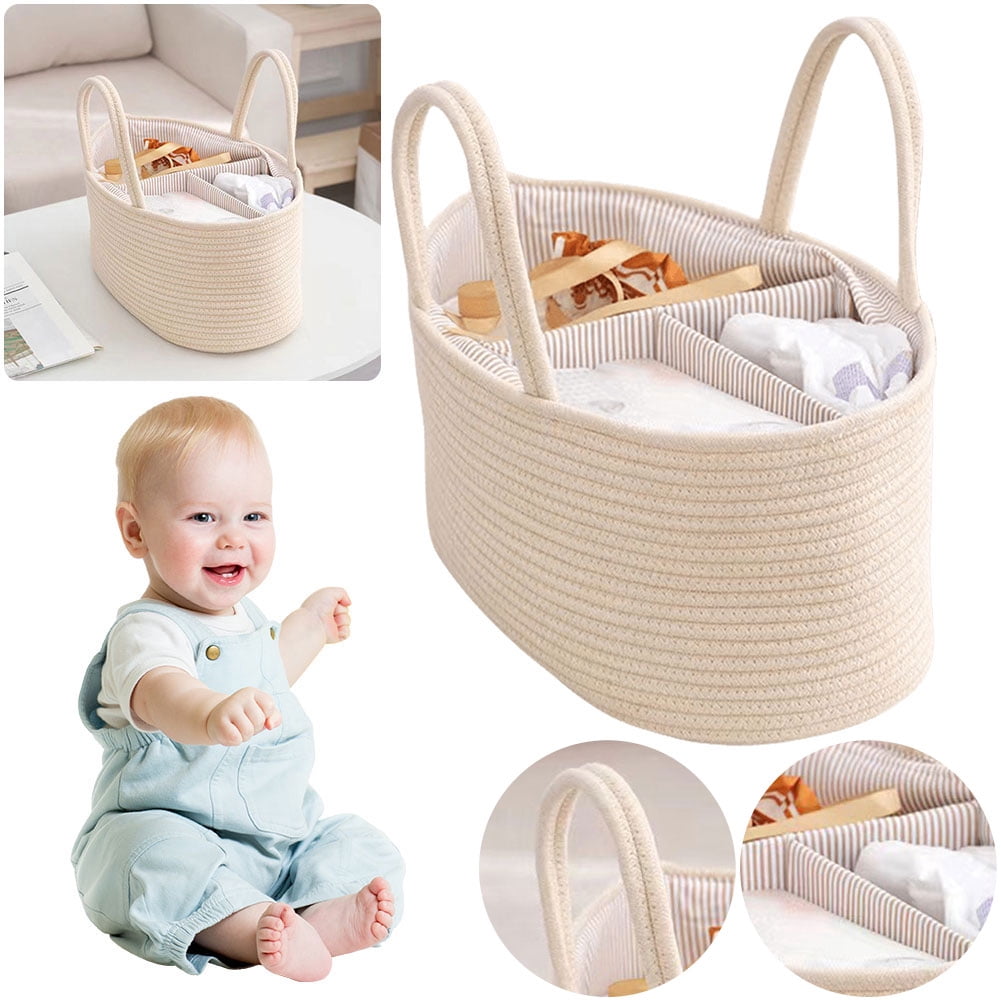 Compact Rope Caddy YiaNXan Travel Out Portable Mommy Bag Cotton Rope Baby Diaper Caddy ...