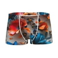thumbnail image 1 of Yiaed 3D Butterfly Print Boys' Boxer Briefs Cotton Casual Stretch Comfort Boys Boxers - Kids Boxer Briefs Underwear for Boys (6-18)-Small, 1 of 5