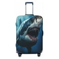 thumbnail image 1 of Yiaed 3D Realistic Shark Print Travel Luggage Cover Suitcase Protector Fits 18-32 Inch Luggage Wheel Covers Patterned Elastic Luggage Anti-scratch（No luggage）-X-Large, 1 of 5