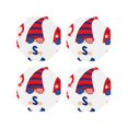 thumbnail image 1 of Yiaed 4th of July Gnomes Print Leather Coasters for Drinks - Cup Coasters Coffee Table Kitchen Table Bar, Home & Office Gifts Handmade Drink Coasters-Octagon, 1 of 6