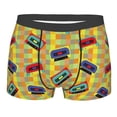 thumbnail image 1 of Yiaed 90s Audio Tape Print Men's Soft Cotton Boxer Shorts Breathable Boxers Underwear Moisture-Wicking Underwear Stretch Boxer Briefs for Man-X-Large, 1 of 5