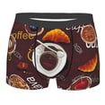 thumbnail image 1 of Yiaed A Cup Of Black Coffee On A Saucer Print Men's Soft Cotton Boxer Shorts Breathable Boxers Underwear Moisture-Wicking Underwear Stretch Boxer Briefs for Man-Large, 1 of 5