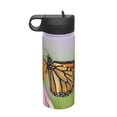thumbnail image 1 of Yiaed A monarch butterfly Print Water Bottle with Straw Lid, Stainless Steel Double Wall Insulated Water Bottle | Leak-Proof and Spill-Proof Water Bottle, 1 of 8