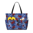 thumbnail image 1 of Yiaed Abstract Colorful Butterflies Print Large Capacity Beach Travel Bag - Waterproof Zipper Vacation Tote for Sandproof Storage, and Camping, 1 of 5