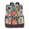 thumbnail image 1 of Yiaed Abstract Colorful Dripping Circles Print Laptop Backpack for Women Slim Computer Bag Work Travel College Backpack Purse Fits 14 Inch Notebook, 1 of 4