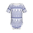 thumbnail image 1 of Yiaed Abstract Gondola Snowflake Print Infant Climbing Short Sleeve Onesie One-Piece Baby Bodysuit Clothes 0-12 Months -12 Months, 1 of 6